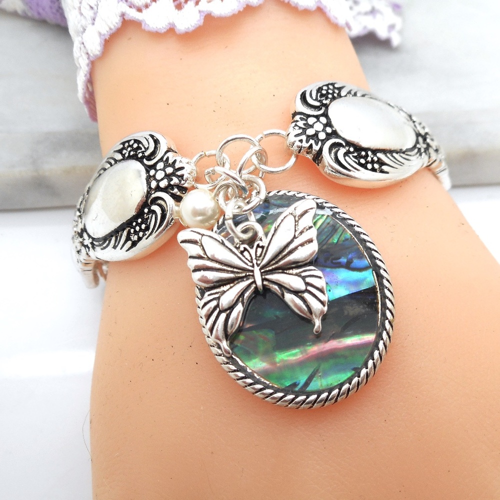 Spoon Replica Bracelet Stretch Butterfly